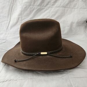 Brown Stetson Hat with Rope Detail